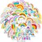 50Pcs Cute Rainbow Stickers for Kids Aesthetic Rainbow Stickers